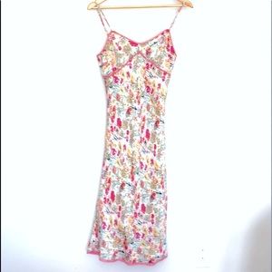 Le chateau Women’s floral Silk dress.